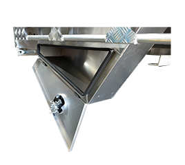 Silver Tool Box with tool box